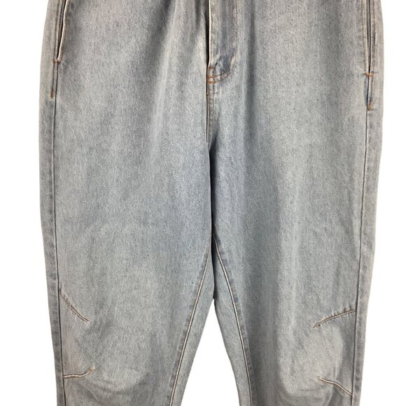Entro The Dani‎ Elastic Waist Light Wash High-Waisted Jeans Small Relaxed Denim - Picture 5 of 8